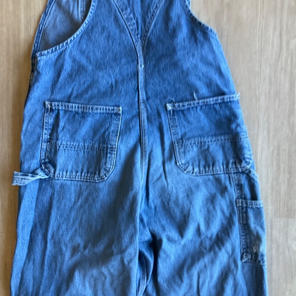 Vintage Carharrt Denim Overalls unisex mid blue one piece jeans - Picture 9 of 16